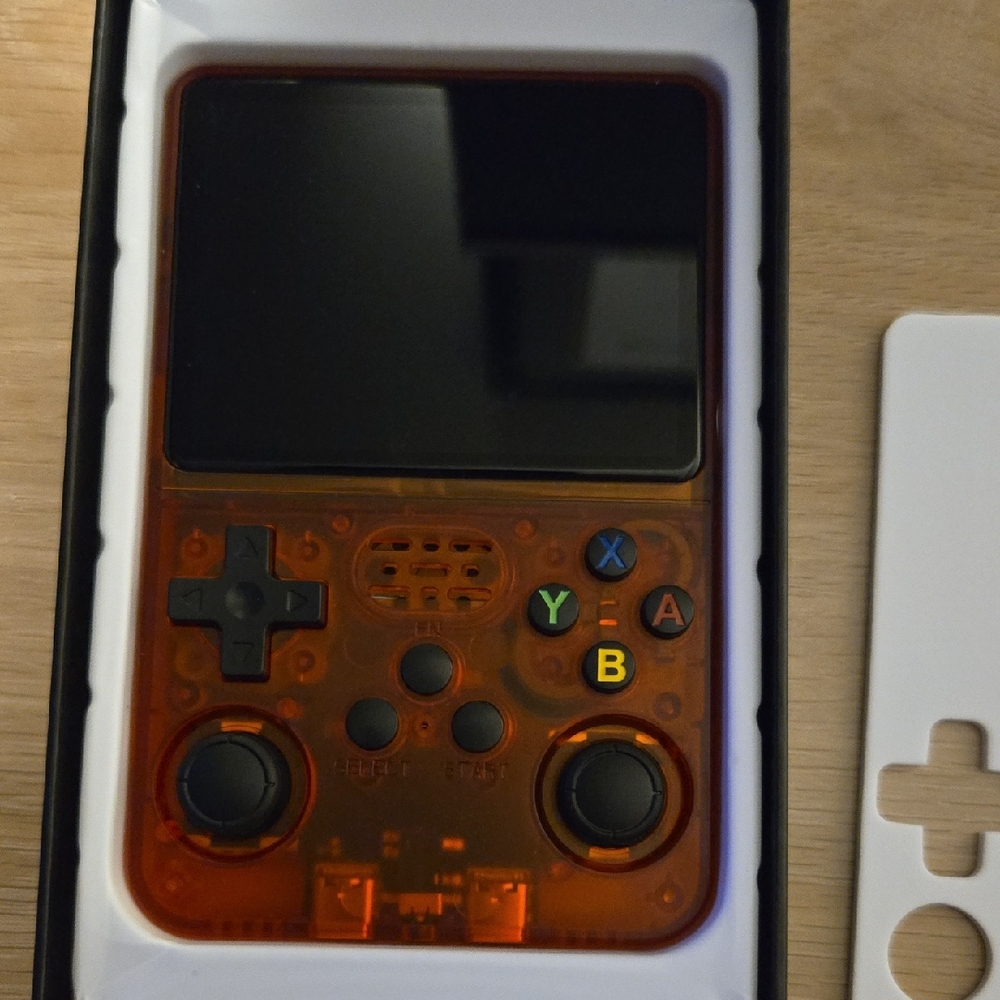 Retro Handheld Gaming Console - Transparent Orange